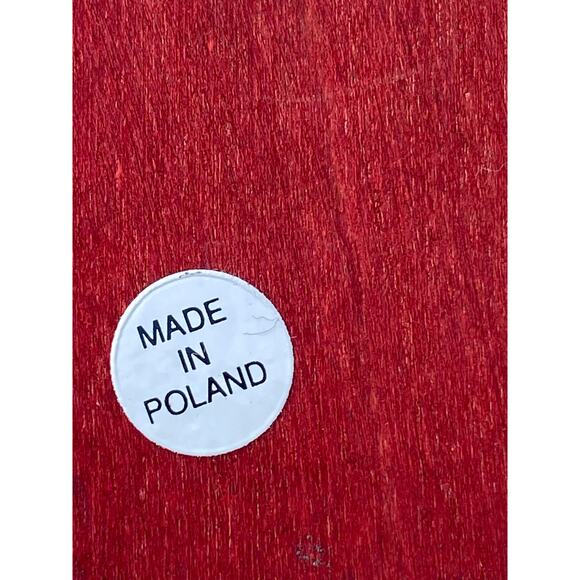 Handmade Polish Folk Art Wooden Trinket Box 3.5 x 5 in. Red Brown Heart Leaf EUC - Picture 14 of 14